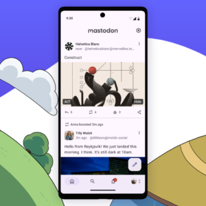 Captura de Pantalla de Interfaz Móvil de Mastodon